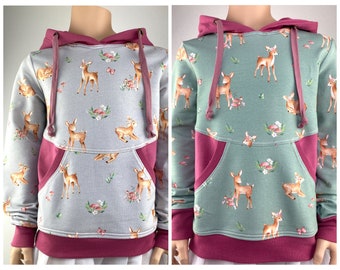 Sweatshirt hoodie hoodie deer color choice