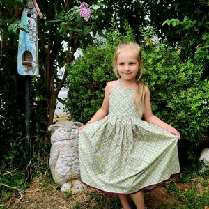 Dress summer dress cotton dress swivel dress bib skirt bib dress flowers green image 10