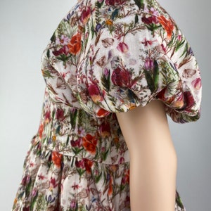 Dress summer dress cotton dress swivel dress school enrollment dress muslin flower meadow image 6