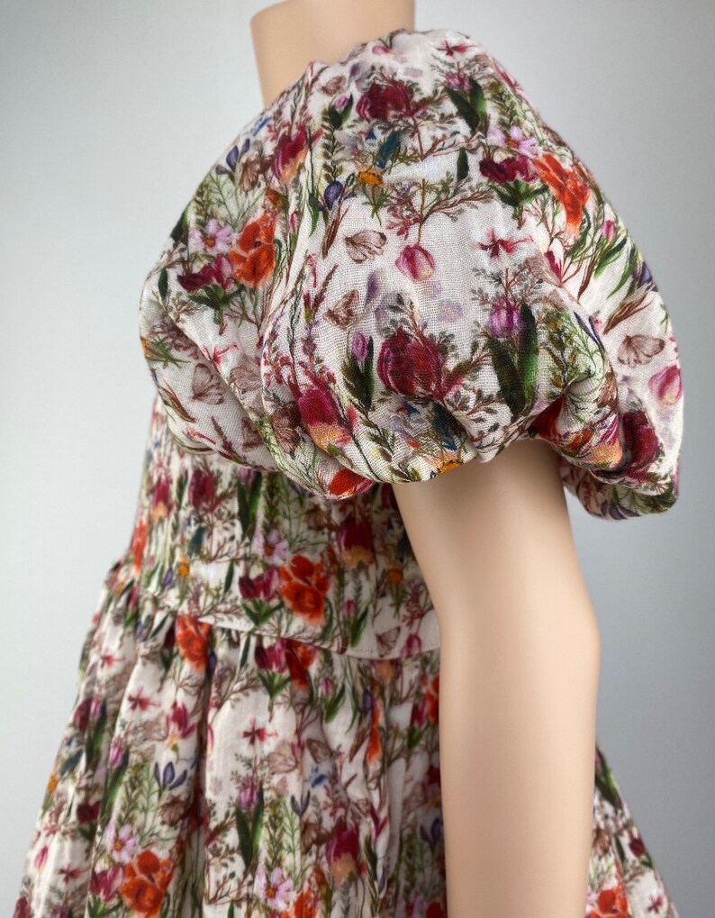 Dress summer dress cotton dress swivel dress school enrollment dress muslin flower meadow image 6