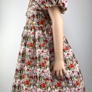 Dress summer dress cotton dress swivel dress school enrollment dress muslin flower meadow image 5