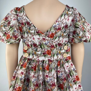 Dress summer dress cotton dress swivel dress school enrollment dress muslin flower meadow image 8