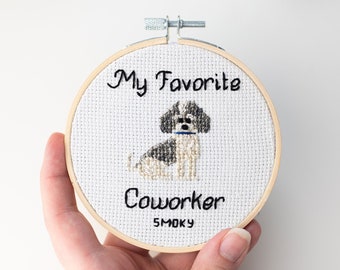 Personalized Pet Portrait for Work from Home Office | funny dog portrait | home office decor | Funny Office Decor |