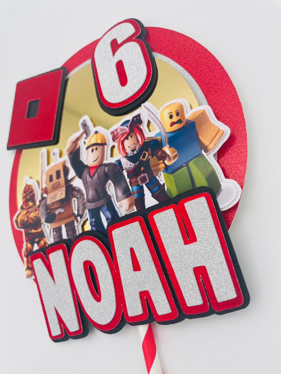 Roblox Cake Topper Game Cake Custom Cake Topper Birthday Etsy UK