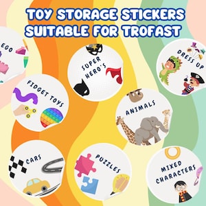 Toy Bin Labels: Playroom Organization Stickers (Printable PDF)