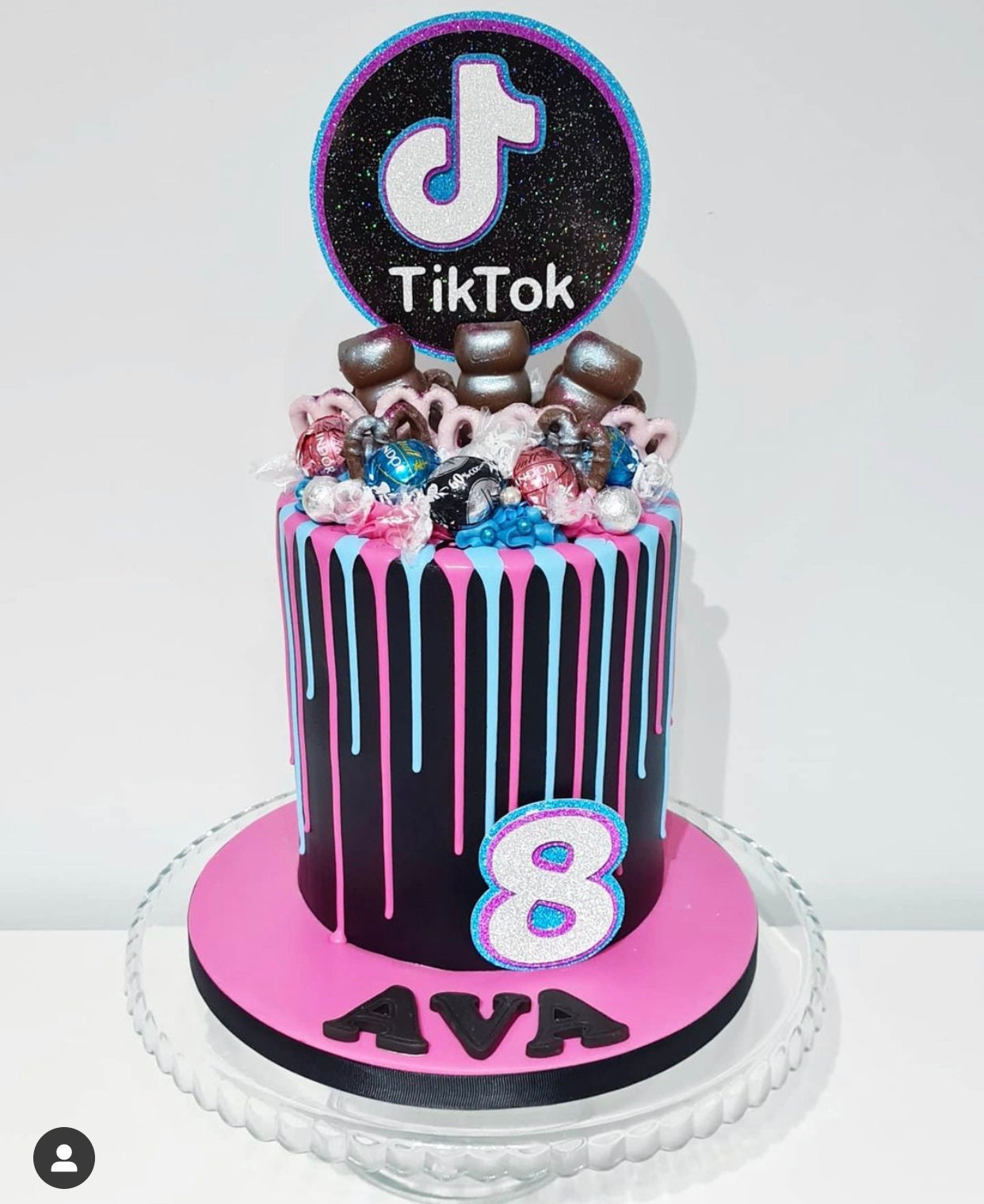 Tiktok Cake Topper Tiktok Gift Custom Cake Topper for Tiktok | Etsy UK