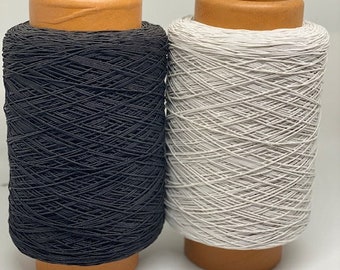 Elastic Thread - More than 400 yards-  White or Black - 250 gram spool-high quality, good stretch elastic sewing thread -thin elastic thread