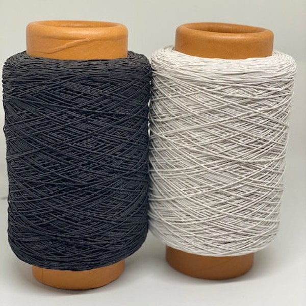 Elastic Thread - More than 400 yards-  White or Black - 250 gram spool-high quality, good stretch elastic sewing thread -thin elastic thread