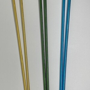 Boye Knitting Needle Set-Classic Knitting Needle Set-3 Sizes (US 8,9,10), Aluminum metal knitting needles image 2