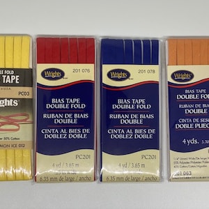 Wrights Double Fold Bias Tape - 4 yards