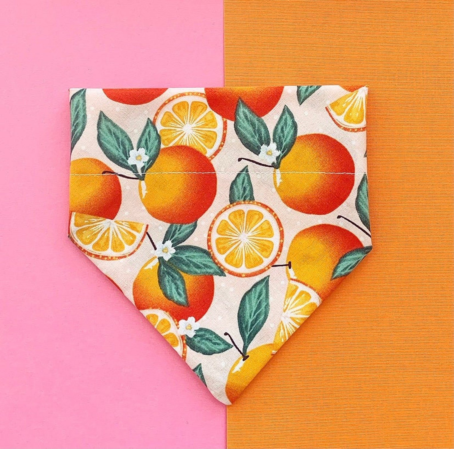 Clementine Orange Citrus Hund Bandana über dem Kragen Hund Etsy