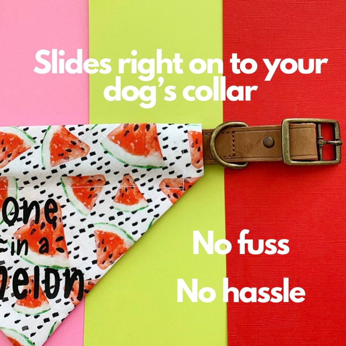 Einin einer Melone Wassermelone Hund Bandana über das Etsy