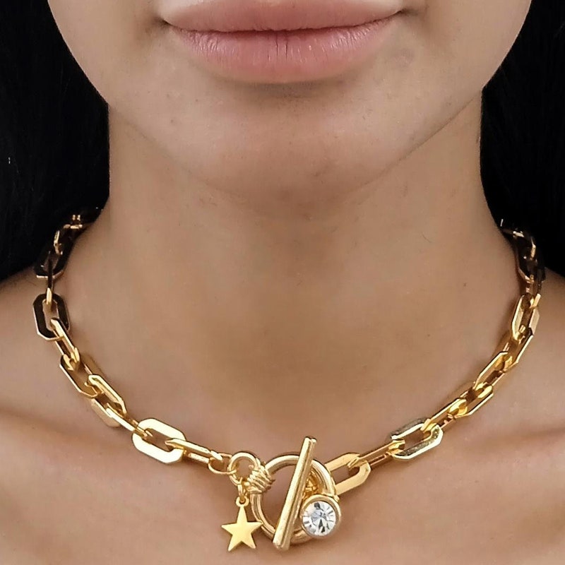 Gold Plated Chunky Necklace main image 1