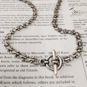 Silver chain necklace, Dainty necklace