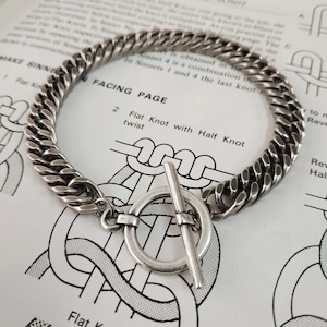 Chunky silver bracelet, Massive chain bracelet