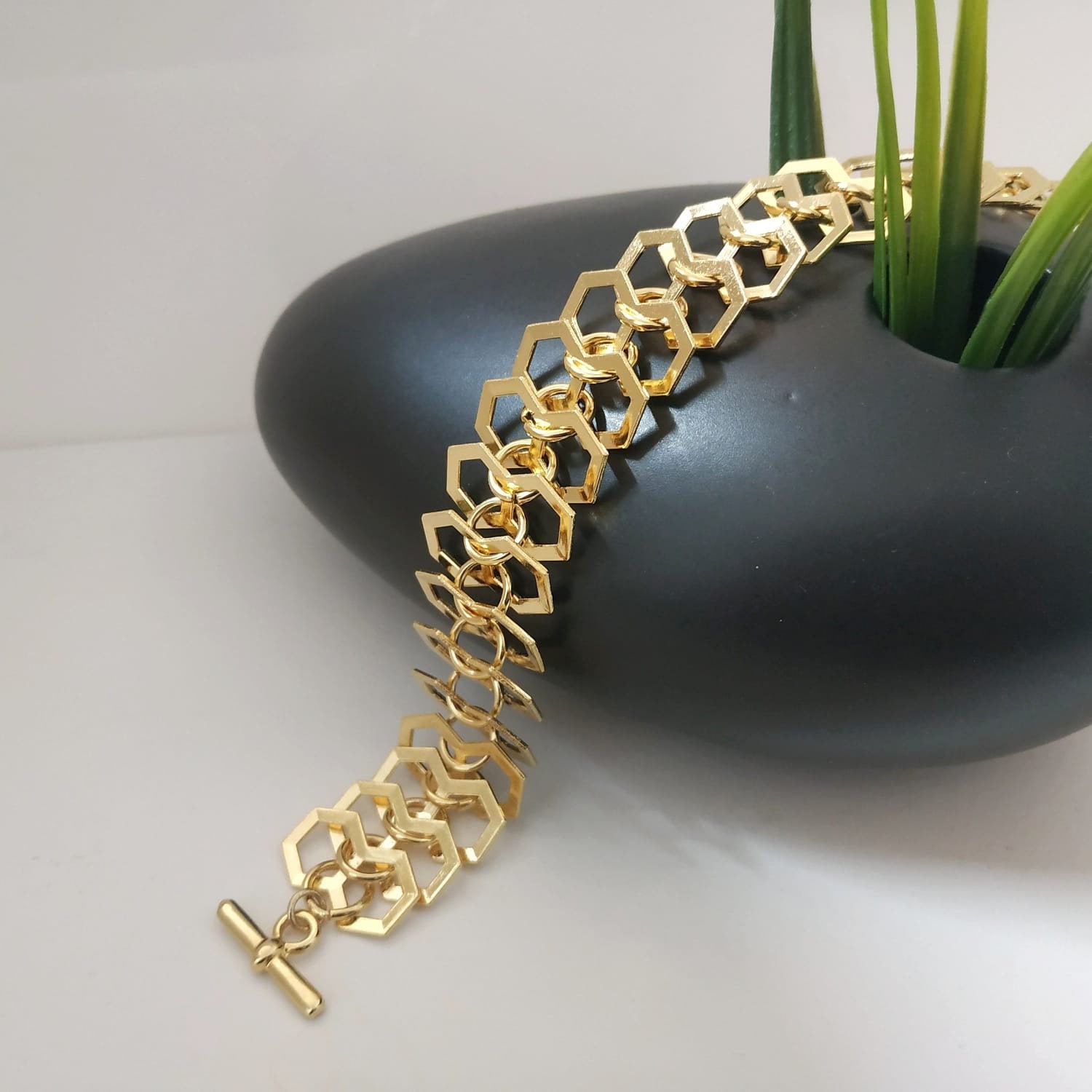 Wide sale chain bracelet