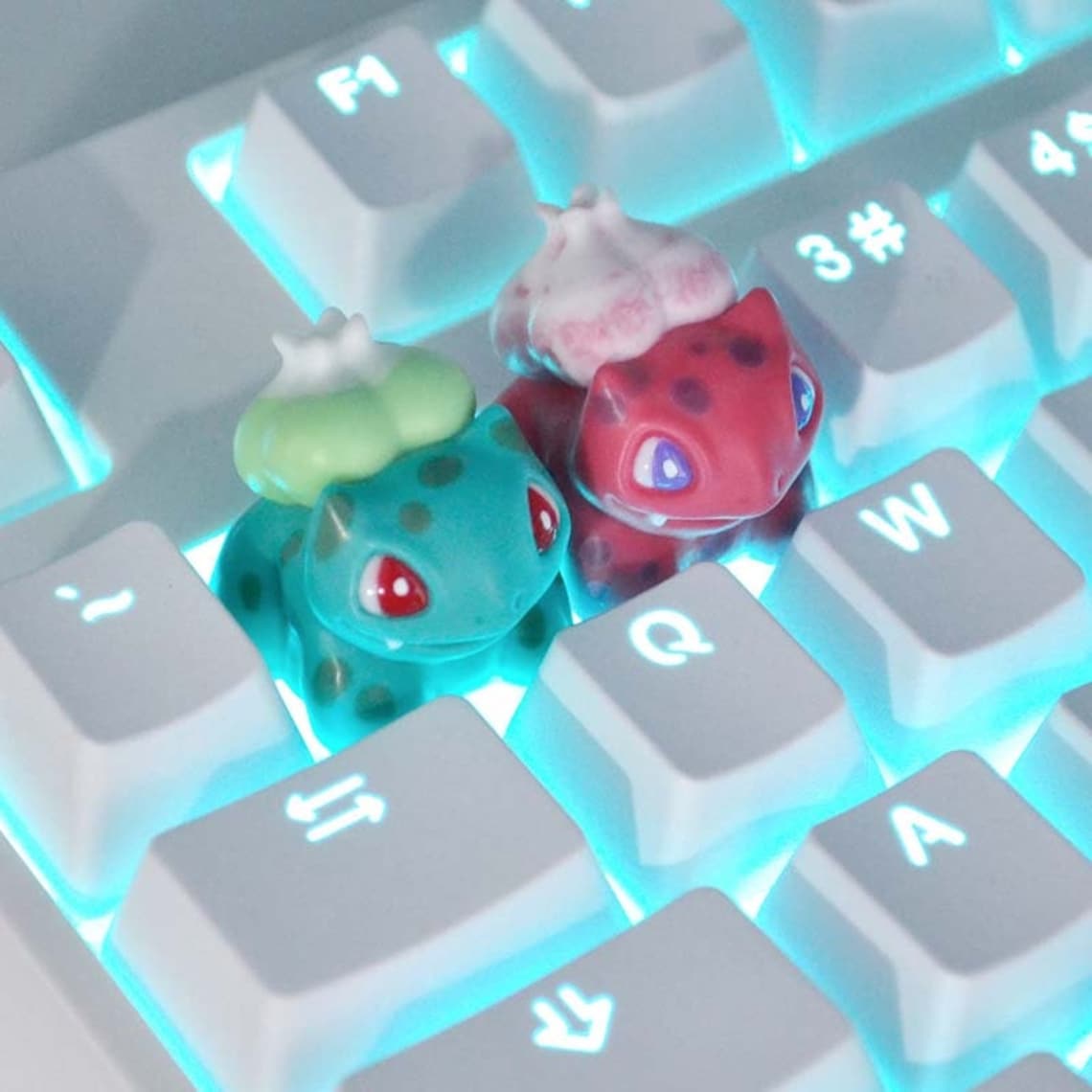 Pokemon Keycaps A Set of 4 Artisan Keycaps Handmade Etsy