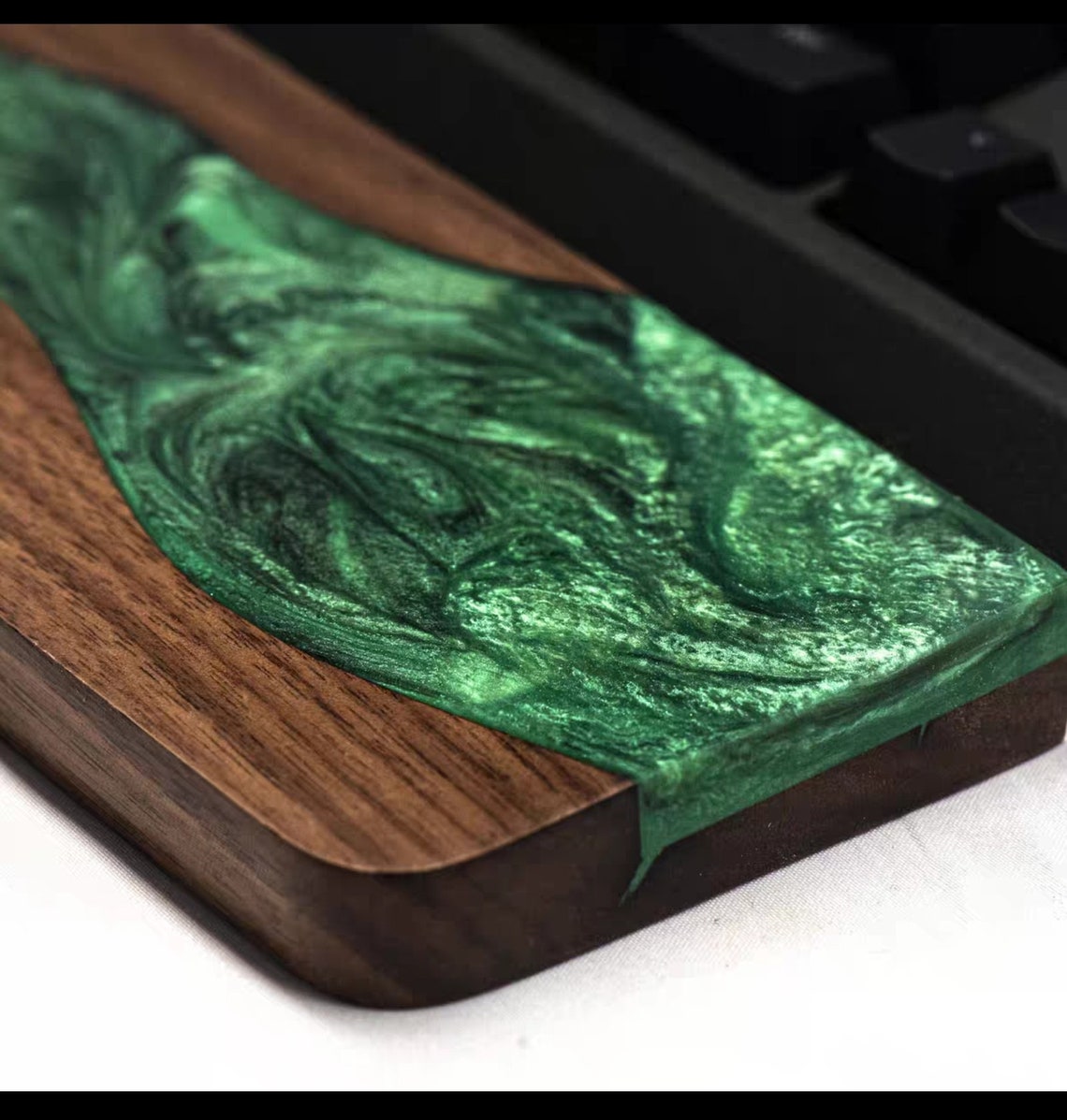 Wood and Resin Keyboard Wrist Rest Handmade Mechanical Etsy Australia