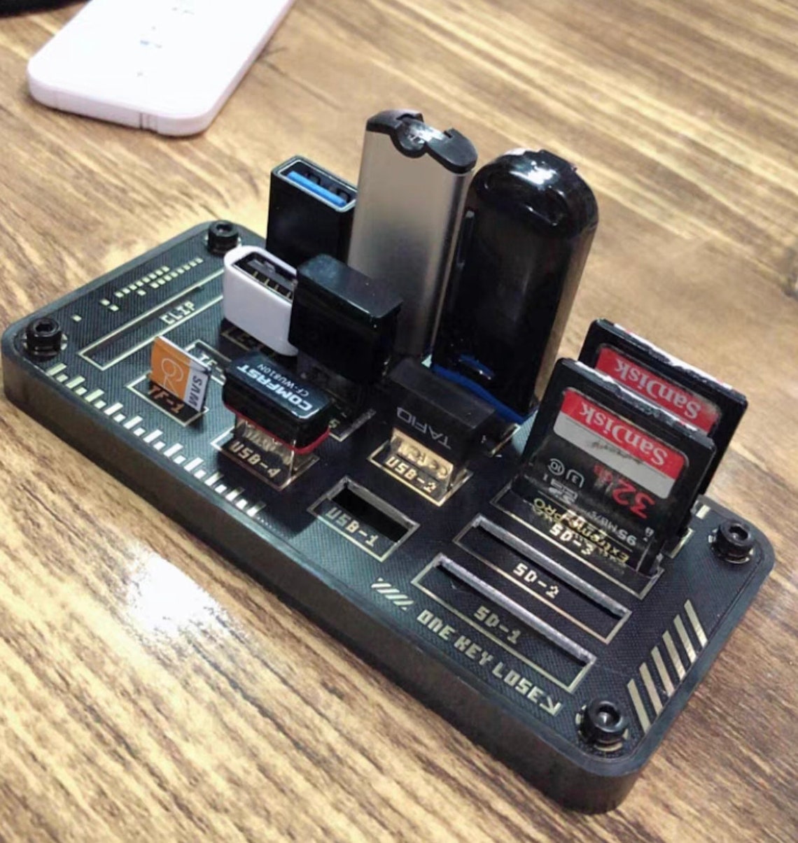 USB Holder Thumb Drive Holder Flash Drive Holder SD Card Etsy