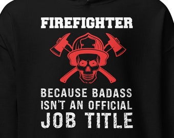 Bombero sudadera con capucha divertido bombero regalo Badass bombero sudadera con capucha bombero cráneo sudadera con capucha Departamento de Bomberos Incendios Rescate Lucha contra incendios