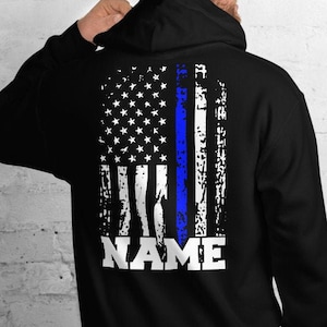 Personalized Police Hoodie Customizable Police Officer Name - Etsy