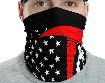 UK Thin Orange Line Flag Face Mask Protective Covering Washable - View #8