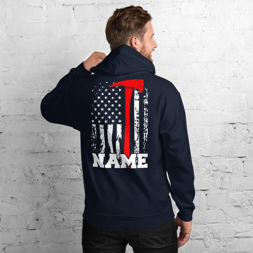 thin red line firefighter hoodie