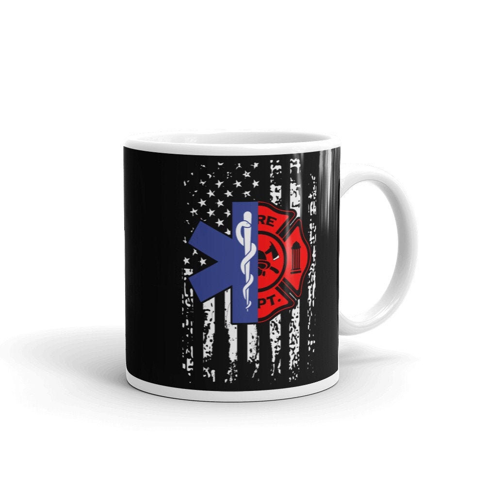 Emt Firefighter Mug Firefighter Emt Coffee Mug Gift American - Etsy