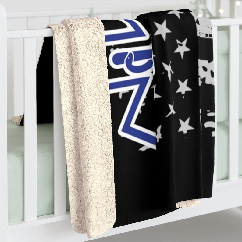 Emt Blanket Ems Blanket Paramedic Blanket Patriotic Emt Sherpa Etsy