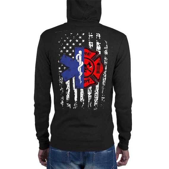 Firefighter zip up hoodies deals