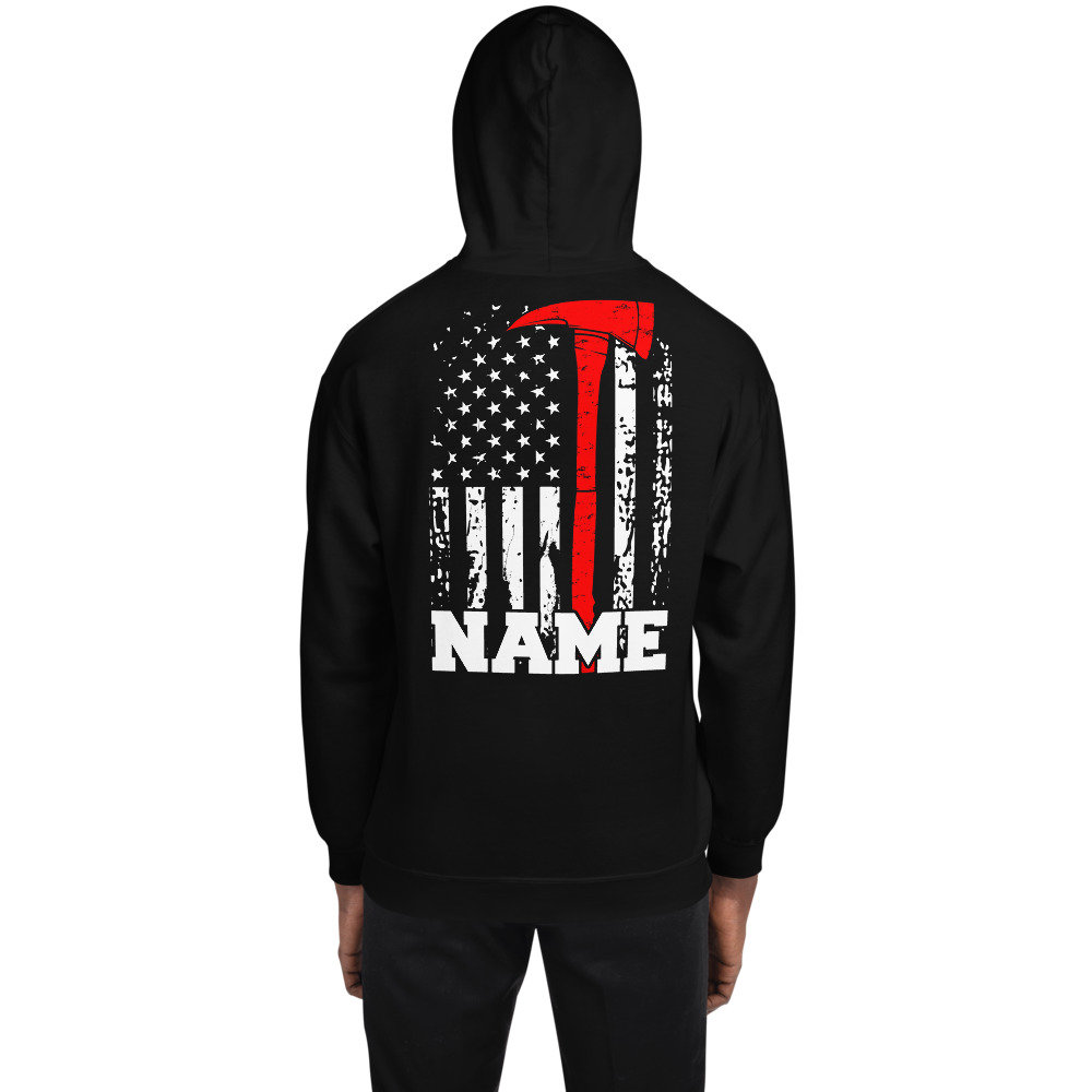 thin red line firefighter hoodie