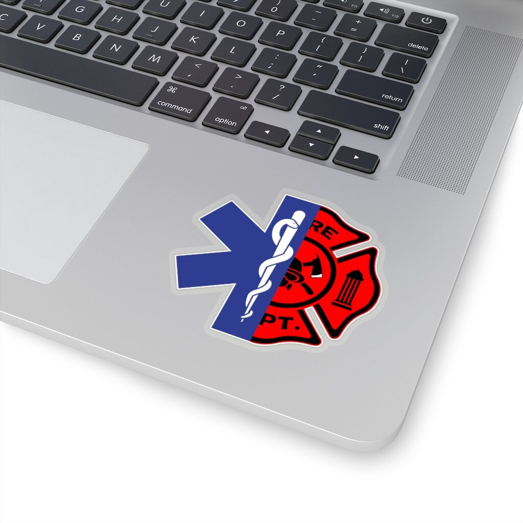 Emt Firefighter Sticker Firefighter Emt Decal American Flag Ems ...