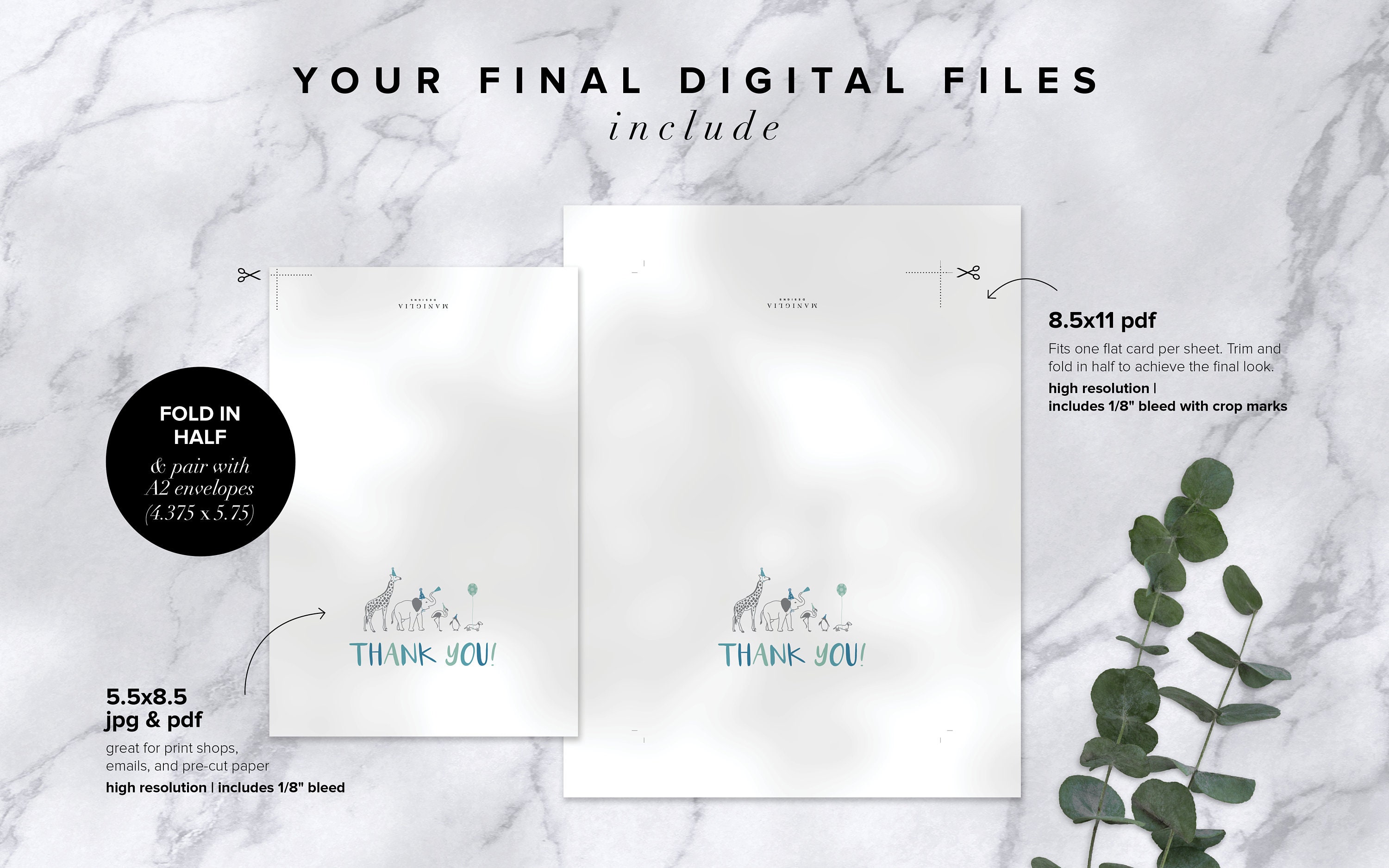 Animal Parade Drive Thru Baby Shower Thank You Card Baby Boy Etsy