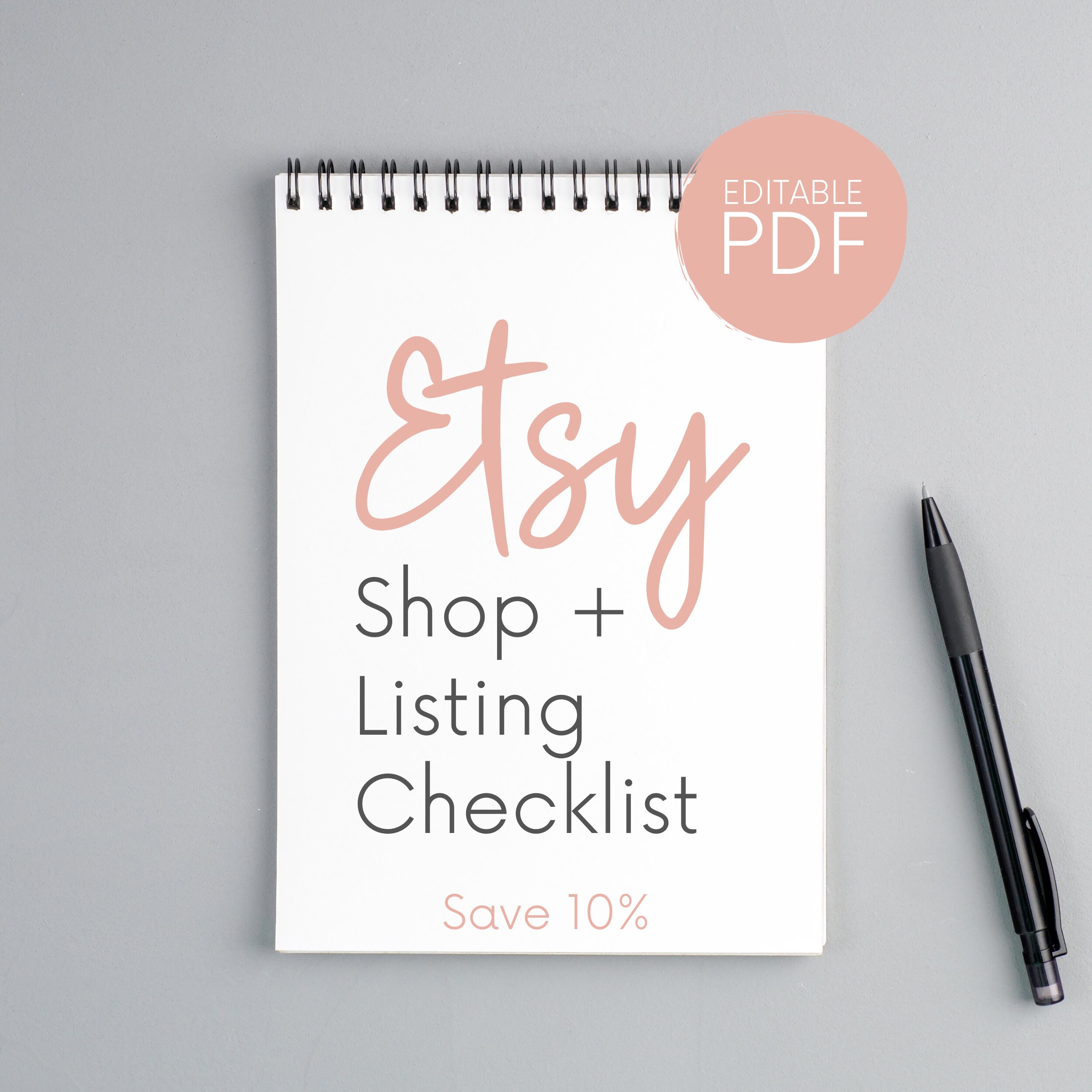 Etsy shop checklist and Etsy listing checklist Etsy seller Etsy