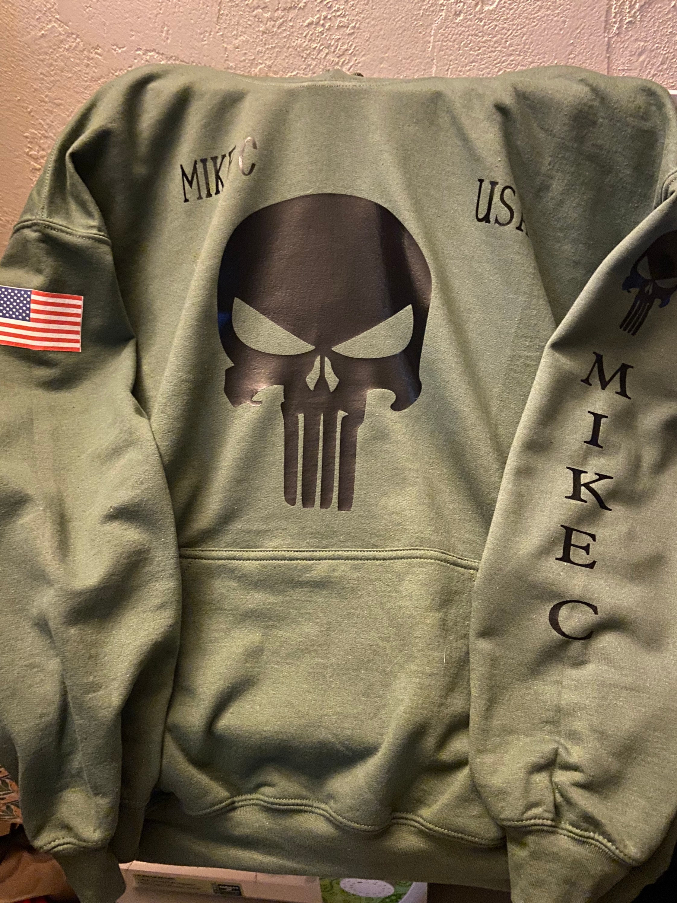 Punisher Custom Hoodie | Etsy