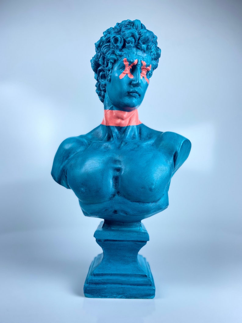 Large David Sculpture Statue David forbidden Pop Etsy