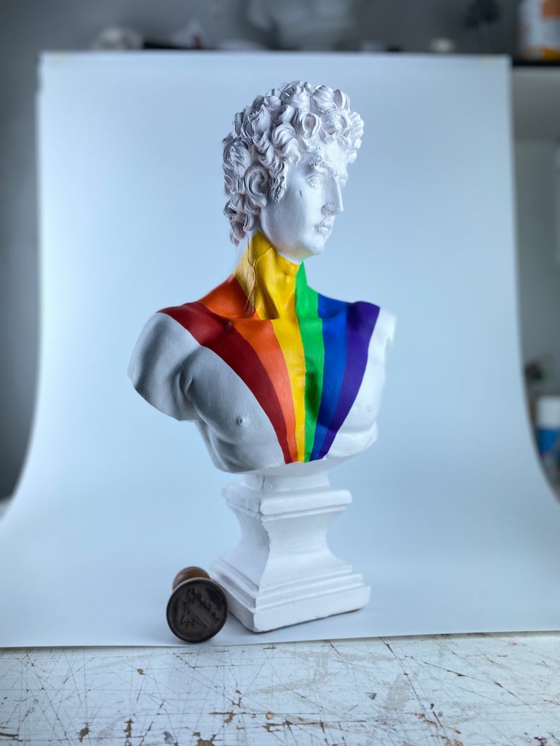 Large David Sculpture Statue David pride Edition Etsy