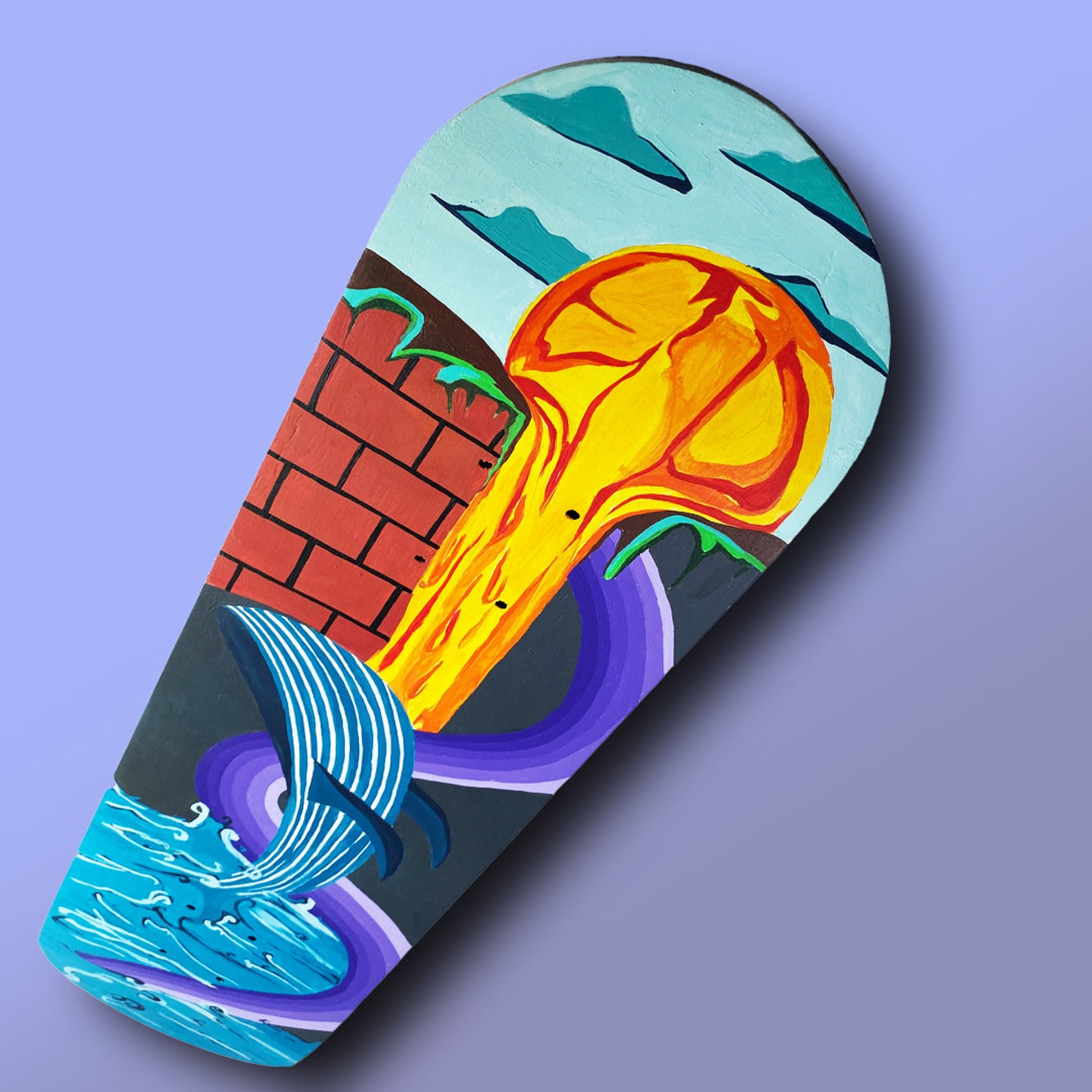 Skateboard Art surreal Skateboard Wall Art Etsy