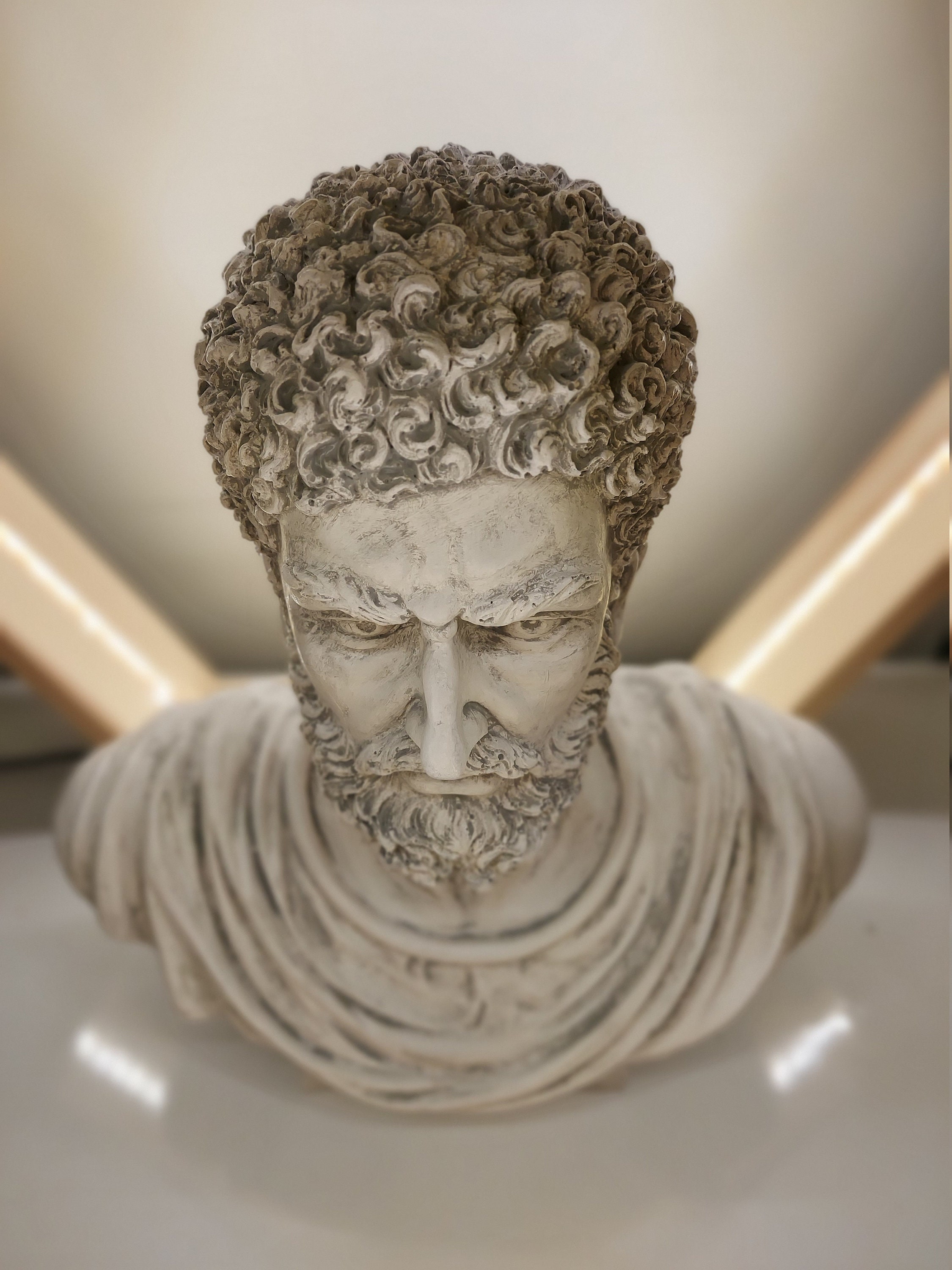 Large Greek Statue Marcus Aurelius Bust Statue Greek | Etsy