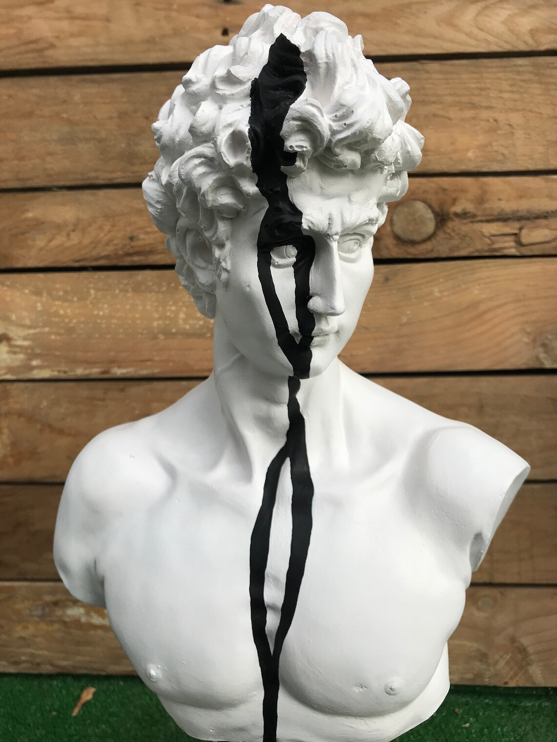 David Kopf Büste Aus Kunstharz - Griechische Mythologie Skulptur 14 Cm Für Deko & Zeichenstudien