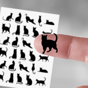 Sticker Sheet Katzen holographisch irisierend opal weiß Planer Aufkleber, süße Sticker