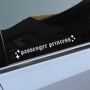 Aolamegs Passenger Princess Sticker, Auto Fenster Spiegel Niedliche  Aufkleber, Happy Girl Auto Teile Auto Spiegel Aufkleber (weiß) - Auto - Temu