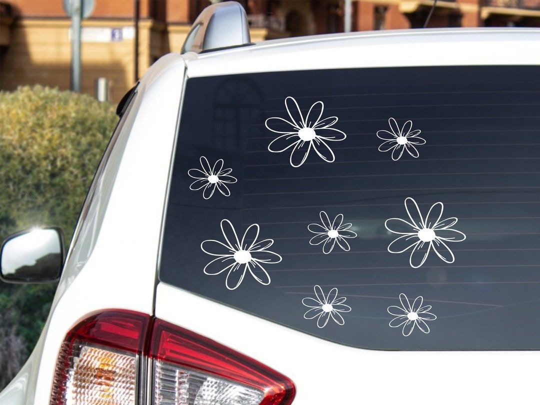 thumbnail image 2 of Custom Name Stickers - Flower Daisy Vinyl Labels For Car, Laptop, Tablet, Games | Personalizable 2 of 9