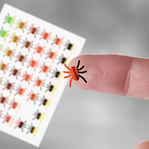 spider sticker sheet halloween decorations holographic iridescent opal white planner stickers journal, cute stickers