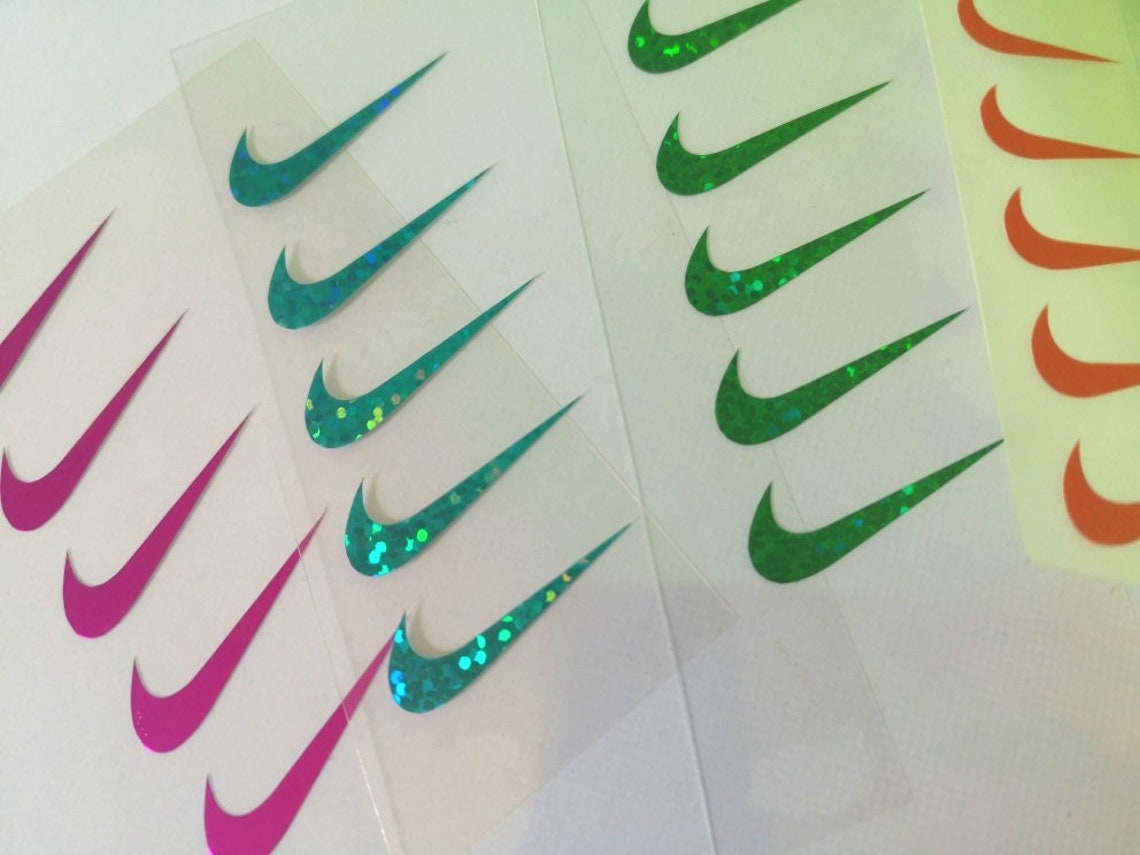 5 nike iron on nike swoosh heat transfer applique for Etsy