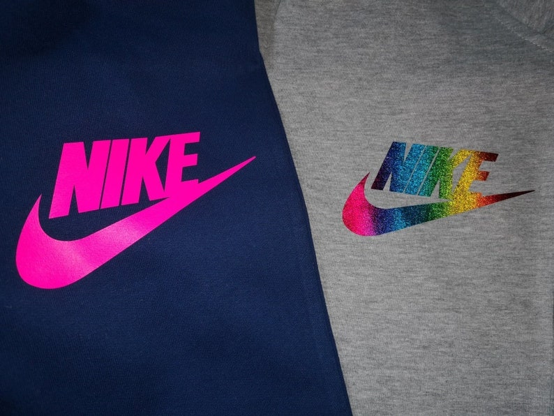 Nike iron on set nike swoosh nike air heat transfer applique Etsy