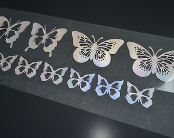 Reflective Butterfly Iron On Set: DIY Heat Transfer Applique