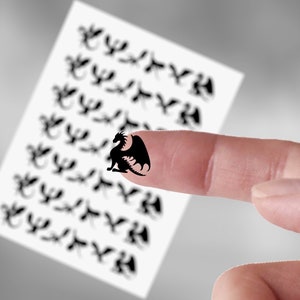 stickervel draken holografisch iriserend opaalwit planner stickers dagboek, leuke stickers