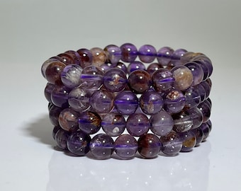 Super Seven Bracelet Stretch 7-11 mm High quality natural stones healing stones 7 minerals