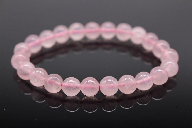 Rose Quartz Bracelet 8mm 10-11mm 12mm Stretch High Quality Natural Stones